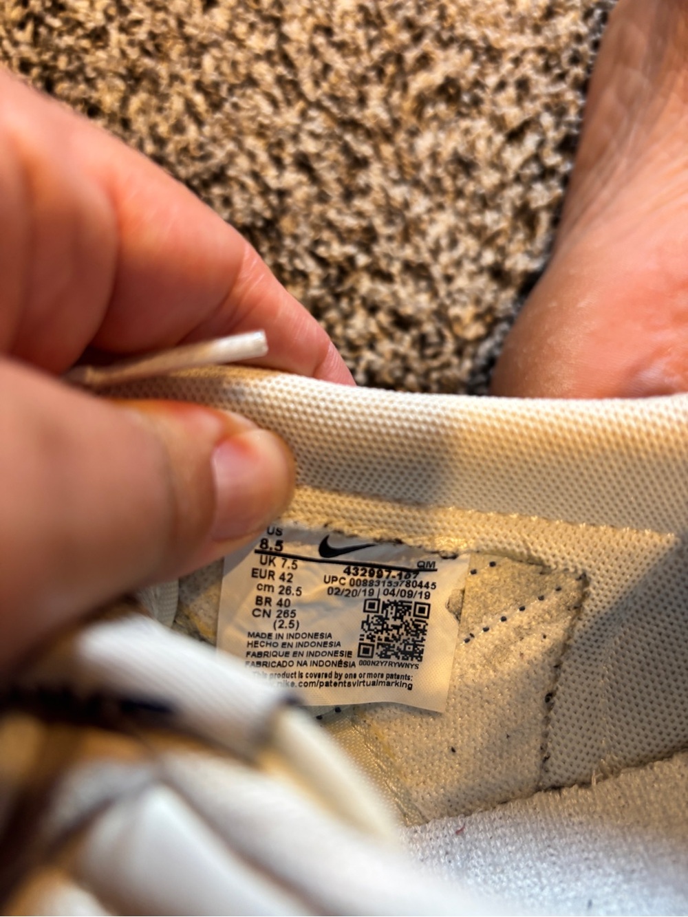 Nike Killshot 2 Leather Sneakers - White / Navy / Gum - Picture 6 of 6